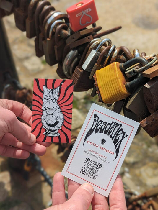 Business Card for local tattoo artist