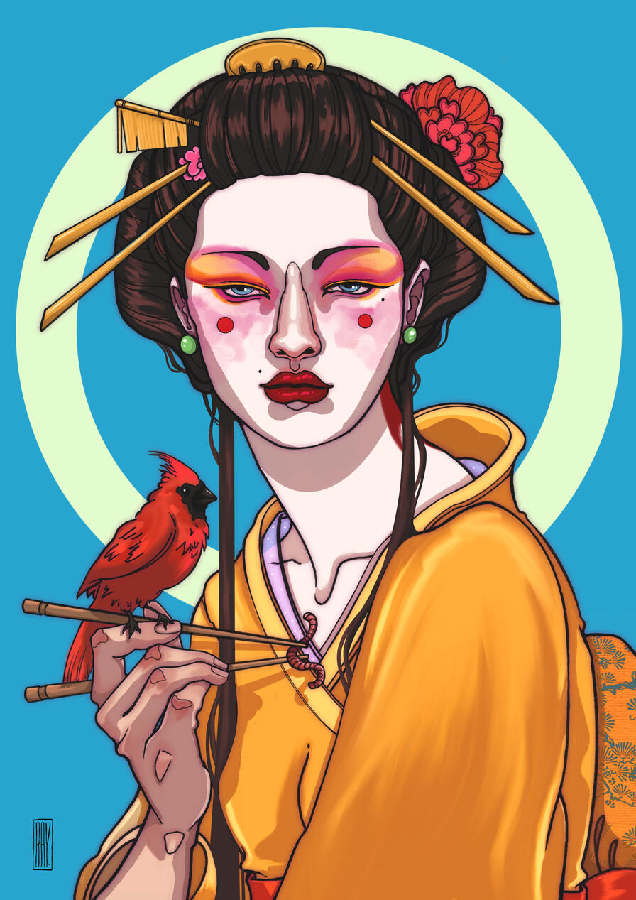 Geisha and the Cardinal